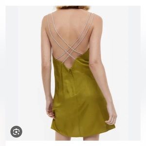 H&M dress with rhinestone straps